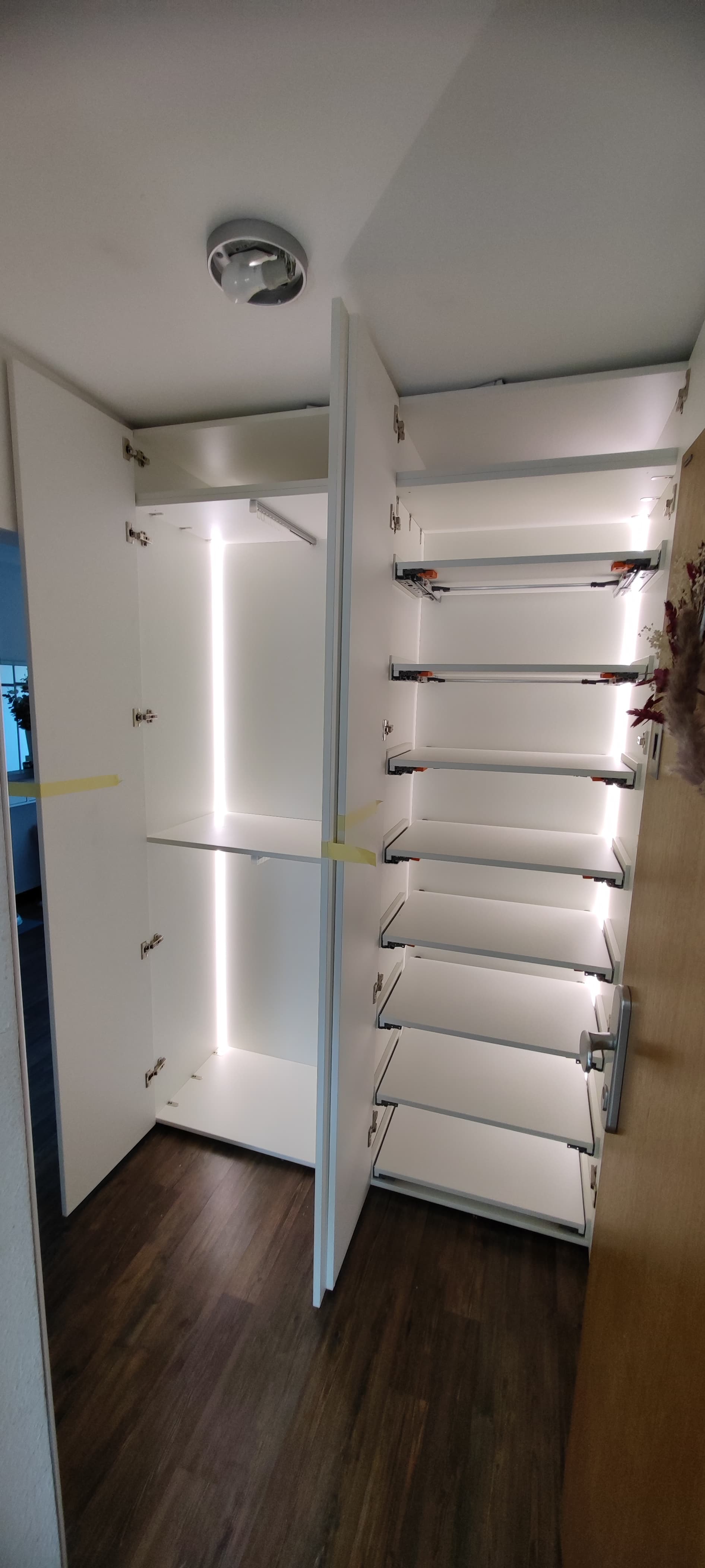 Garderobe Beleuchtung